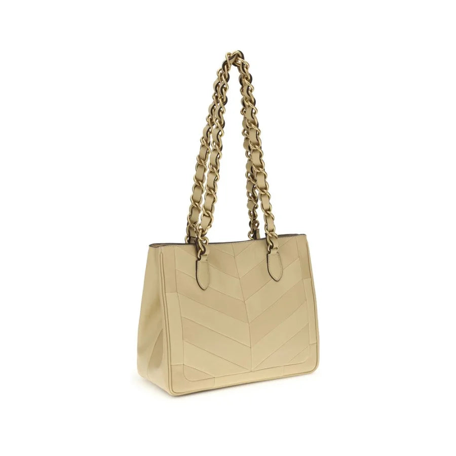 Valentino Garavani Gold Napa Leather / Calf Bos Taurus Shoulder Bag