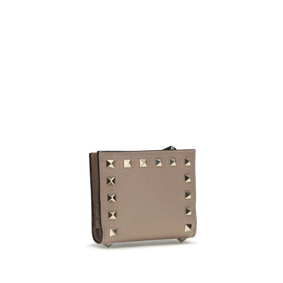Valentino Garavani Gray Lamb Ovis Aries Wallet