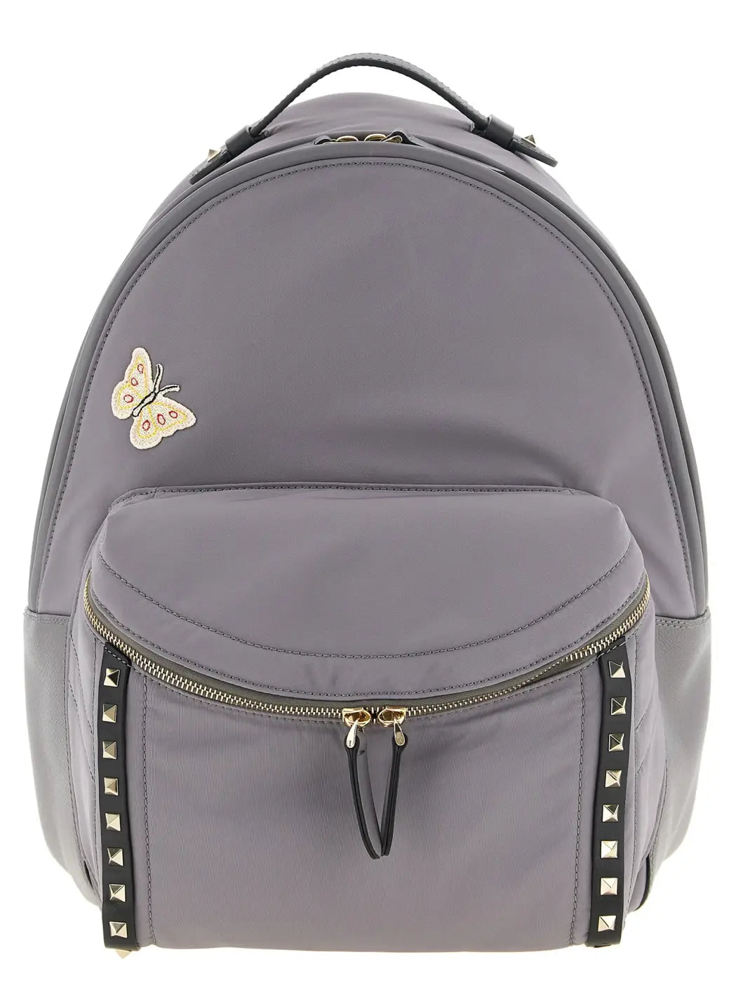 Valentino Garavani Gray Polyester Backpack