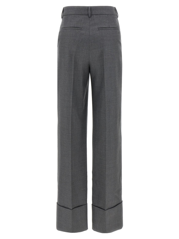 Valentino Garavani Gray Virgin Wool Dress Pants