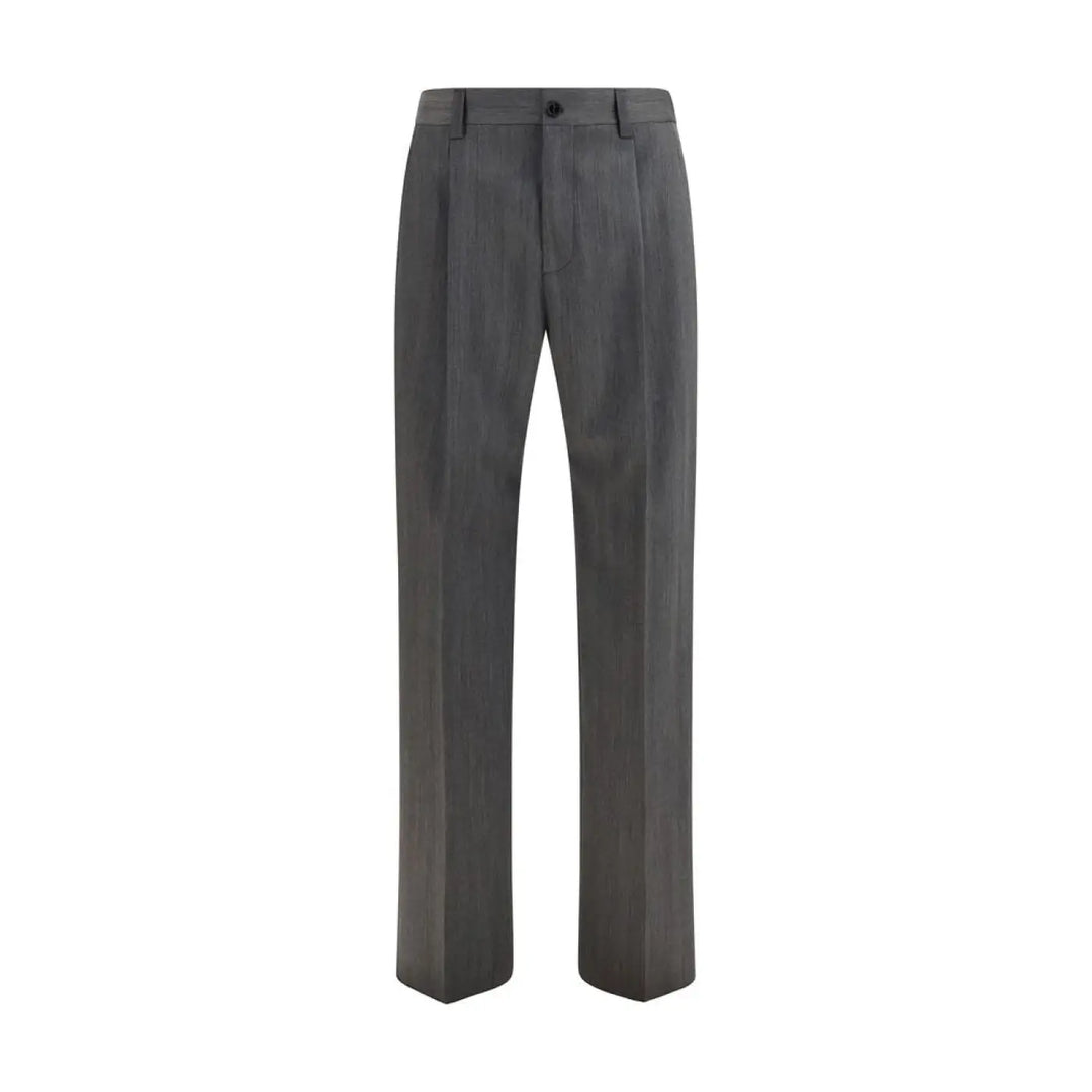 Valentino Garavani Gray Wool Oves Aries Dress Pants