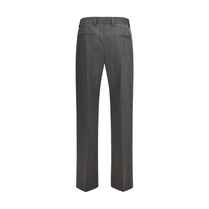 Valentino Garavani Gray Wool Oves Aries Dress Pants