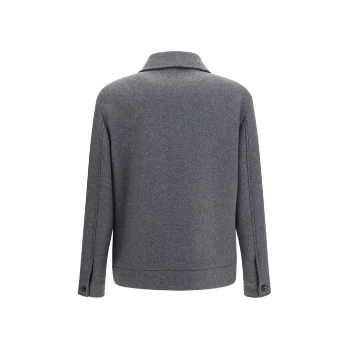 Valentino Garavani Gray Wool Oves Aries Full-length Jacket