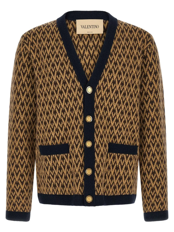 Valentino Garavani Multicolor Cashmere Cardigan