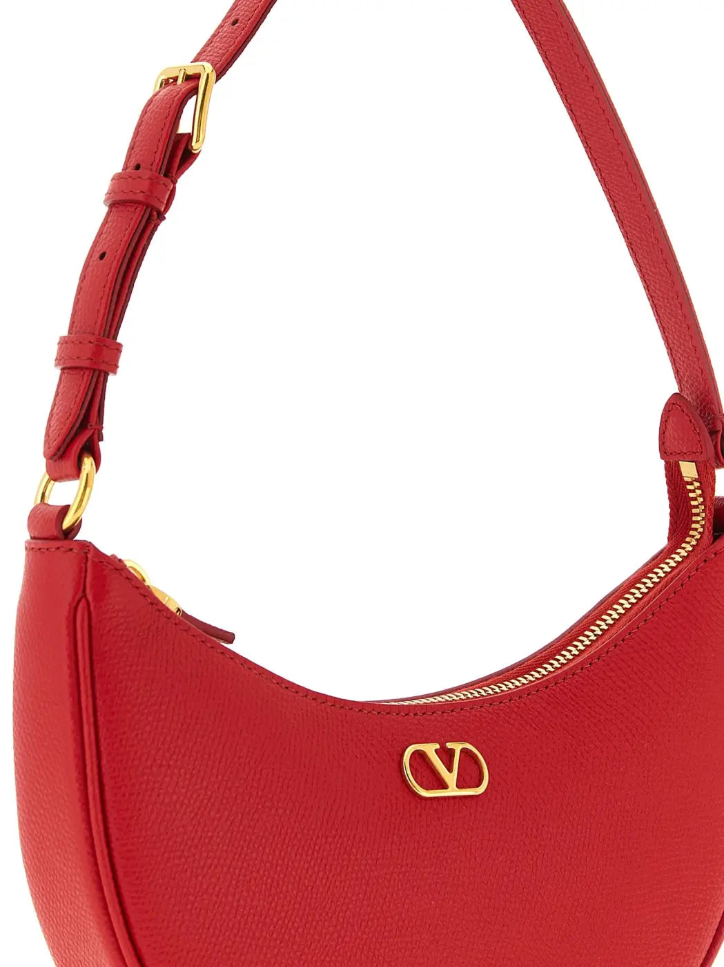 Valentino Garavani Red Calfskin Shoulder Bag