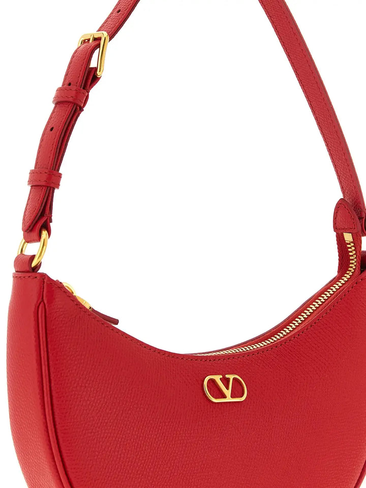Valentino Garavani Red Calfskin Shoulder Bag