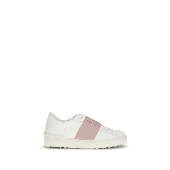 Valentino Garavani White Calf Leather Bos Taurus Sneakers