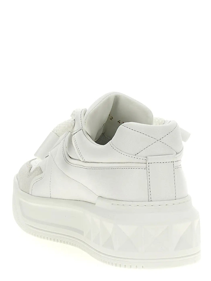 Valentino Garavani White Calfskin Chunky Sneakers