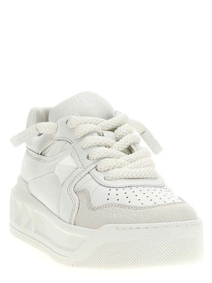 Valentino Garavani White Calfskin Chunky Sneakers