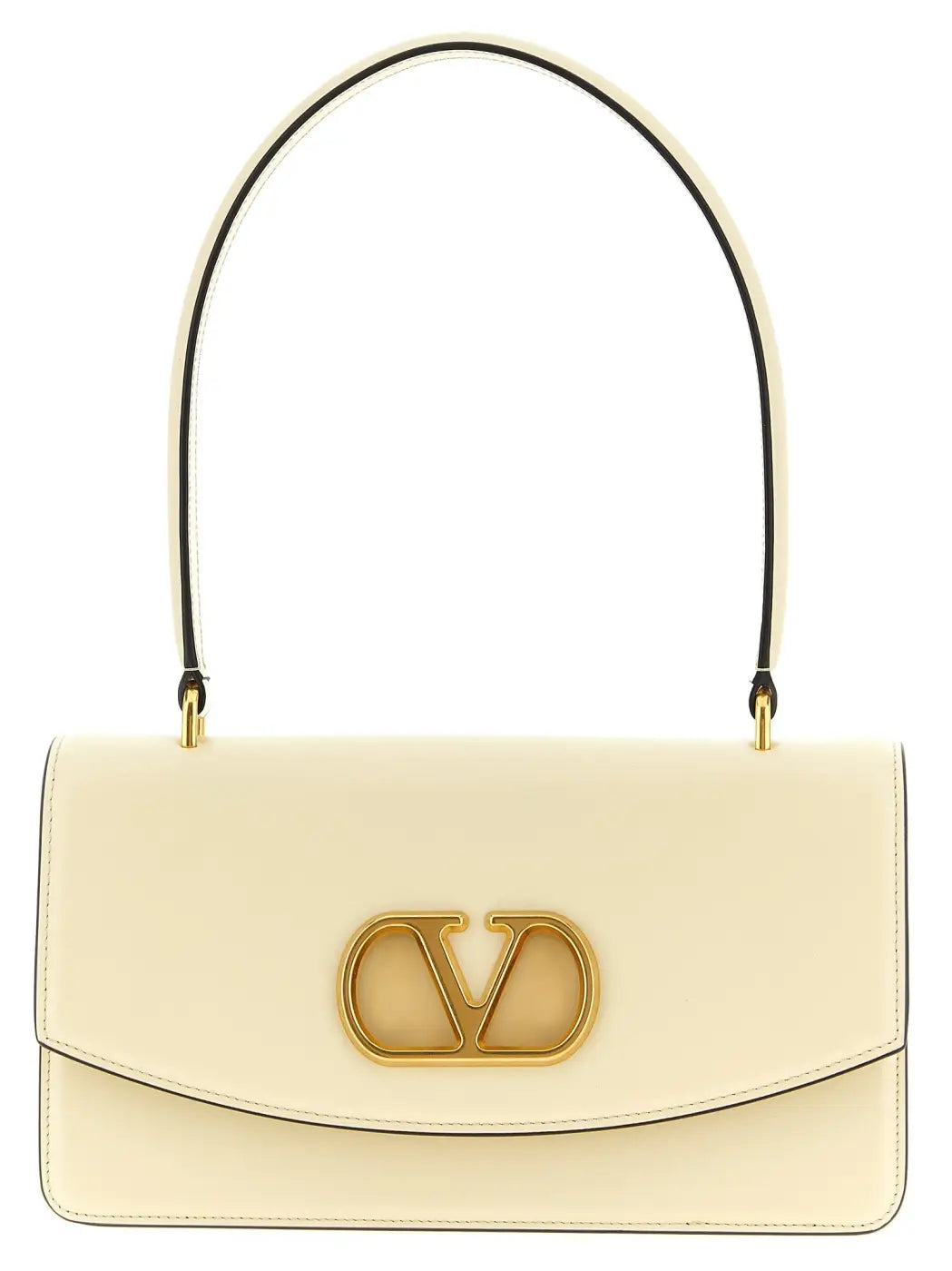 Valentino Garavani White Calfskin Shoulder Bag