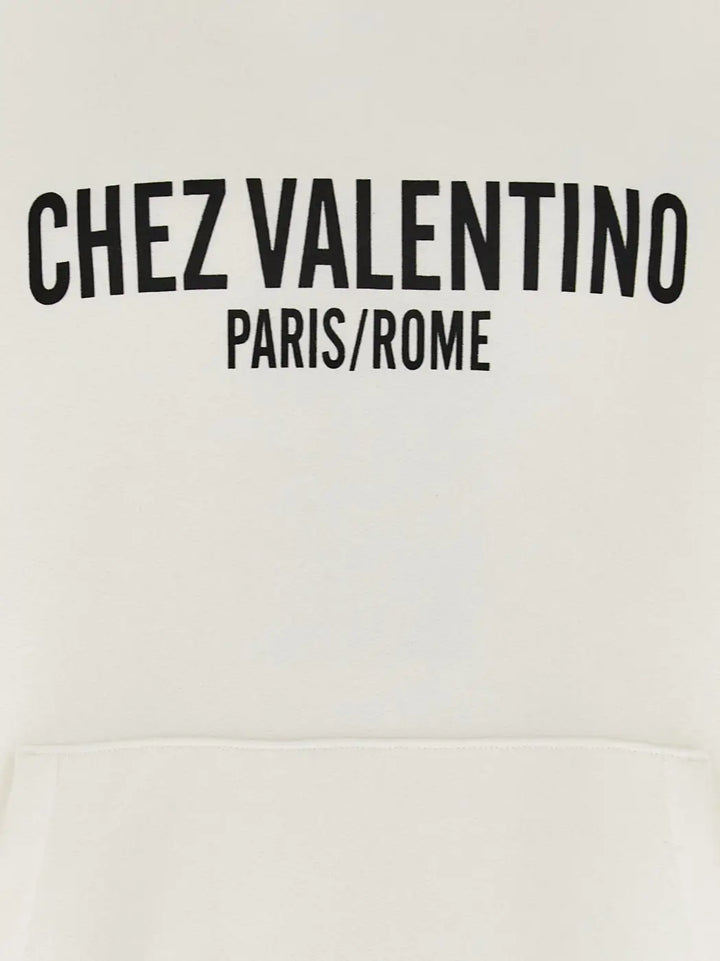 Valentino Garavani White Cotton Sweatshirt