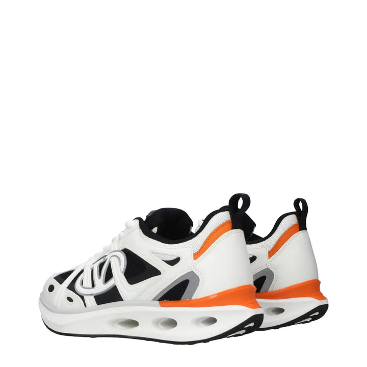 Valentino Garavani White Fabric Athletic Sneakers