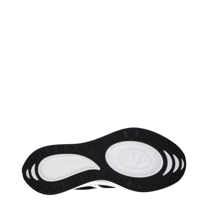 Valentino Garavani White Fabric Athletic Sneakers