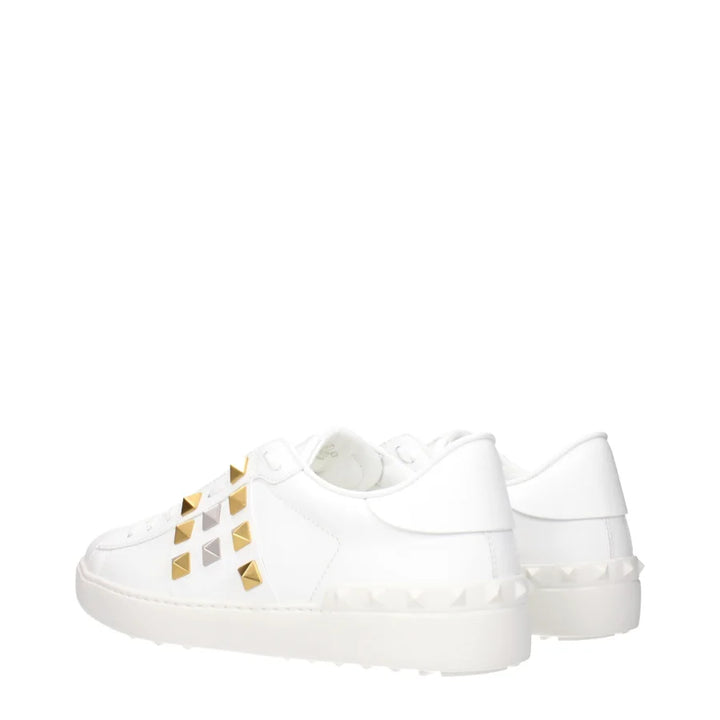 Valentino Garavani White Leather Low Top Sneakers