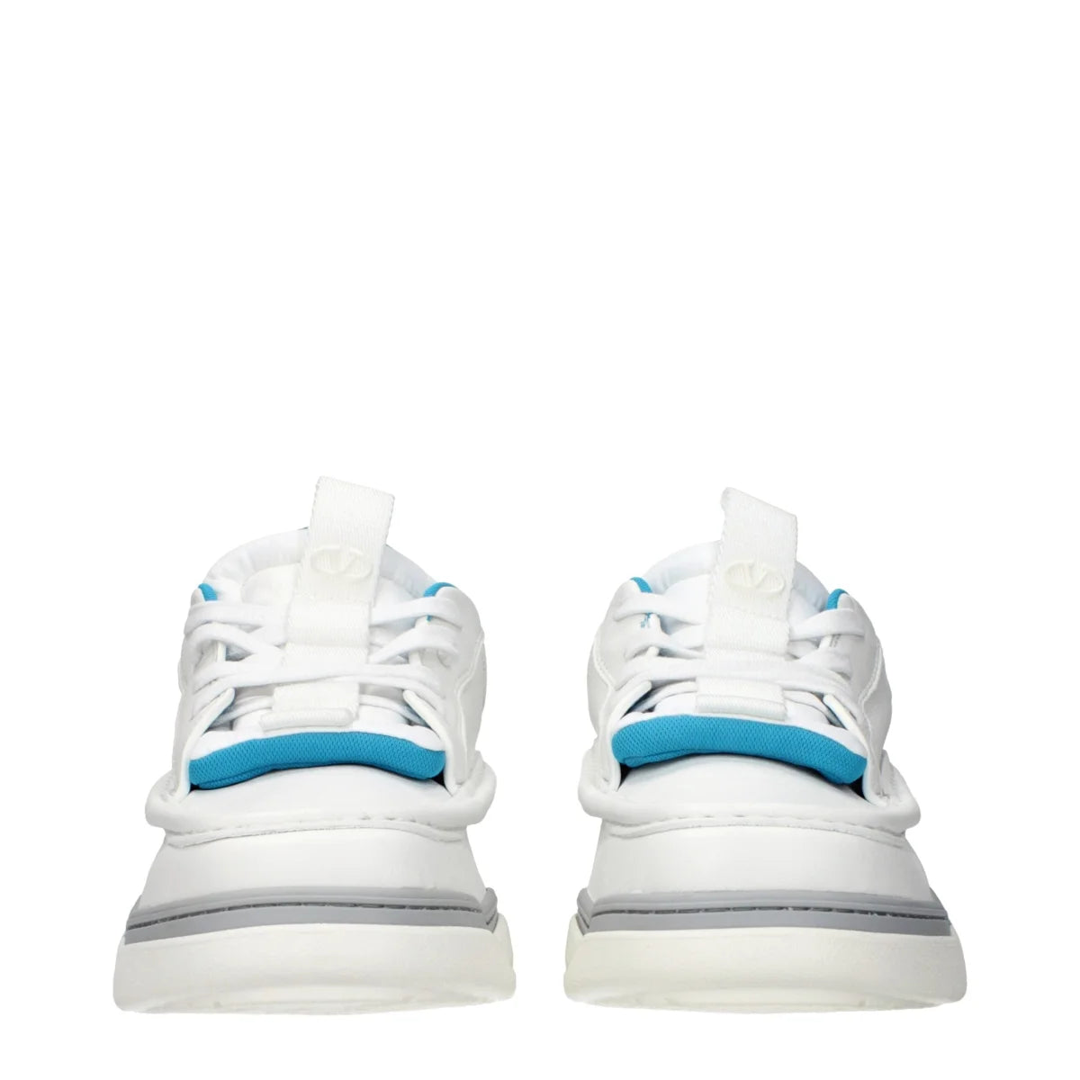Valentino Garavani White Leather Sneakers with Iconic Logo Detailing