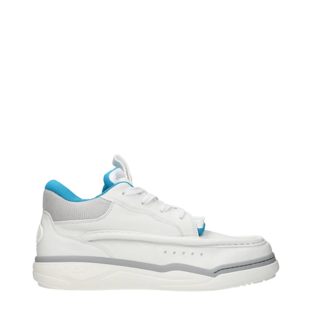 Valentino Garavani White Leather Sneakers with Iconic Logo Detailing