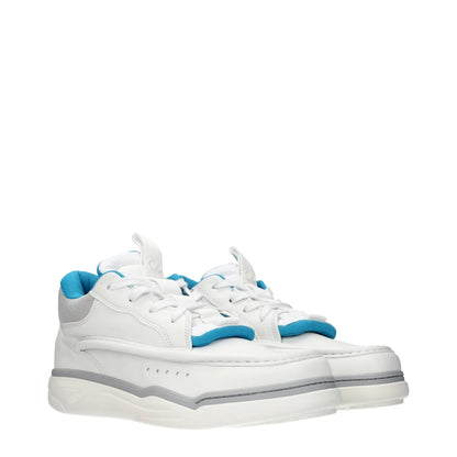 Valentino Garavani White Leather Sneakers with Iconic Logo Detailing