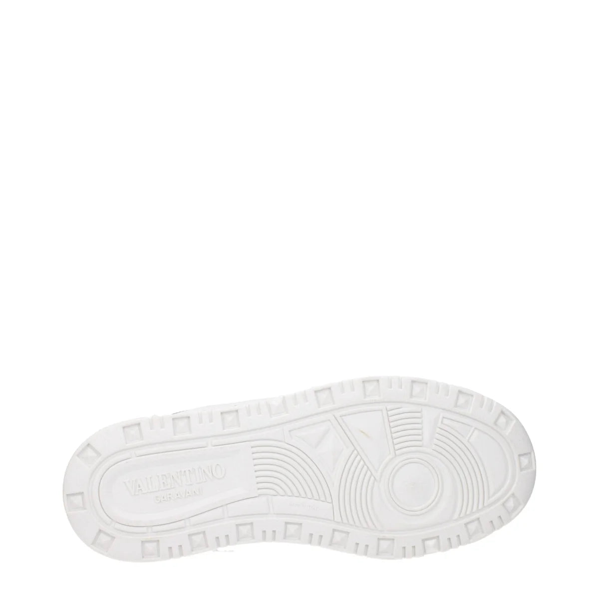 Valentino Garavani White Leather Sneakers with Studs and Logos