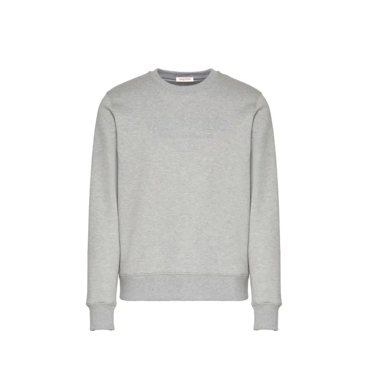 Valentino Gray Cotton Sweatshirt