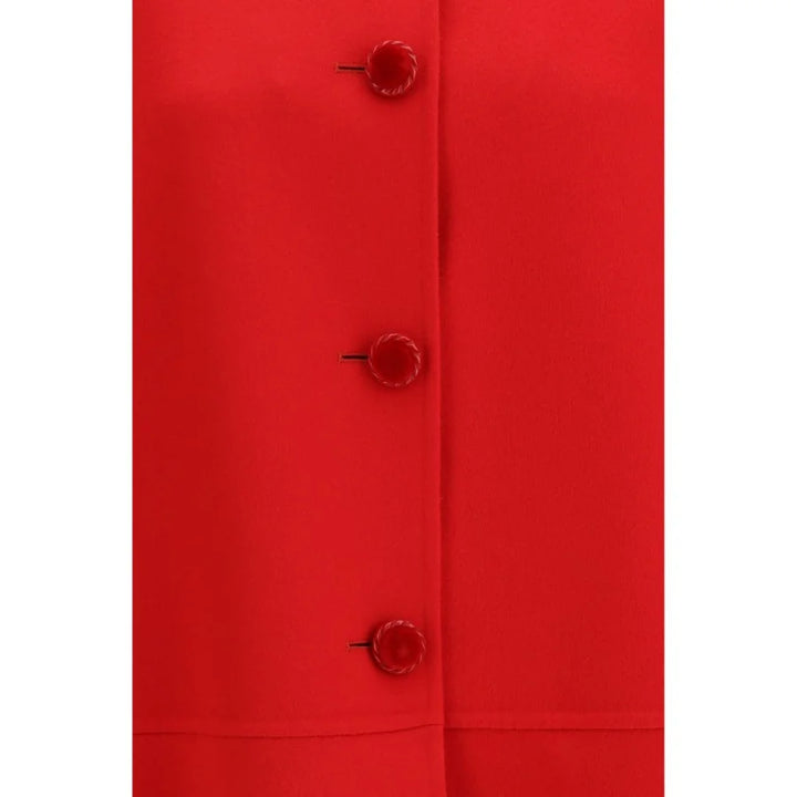 Valentino Multicolor Fleece Wool Coat