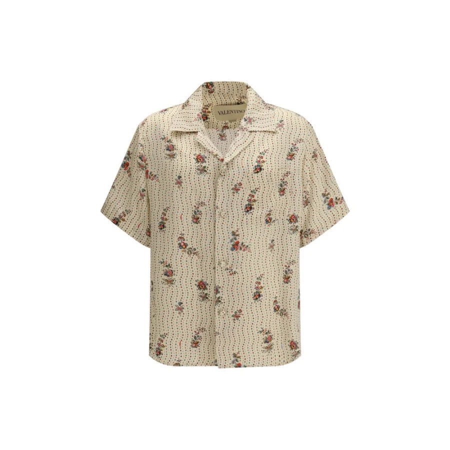 Valentino Multicolor Silk Pattern Shirt