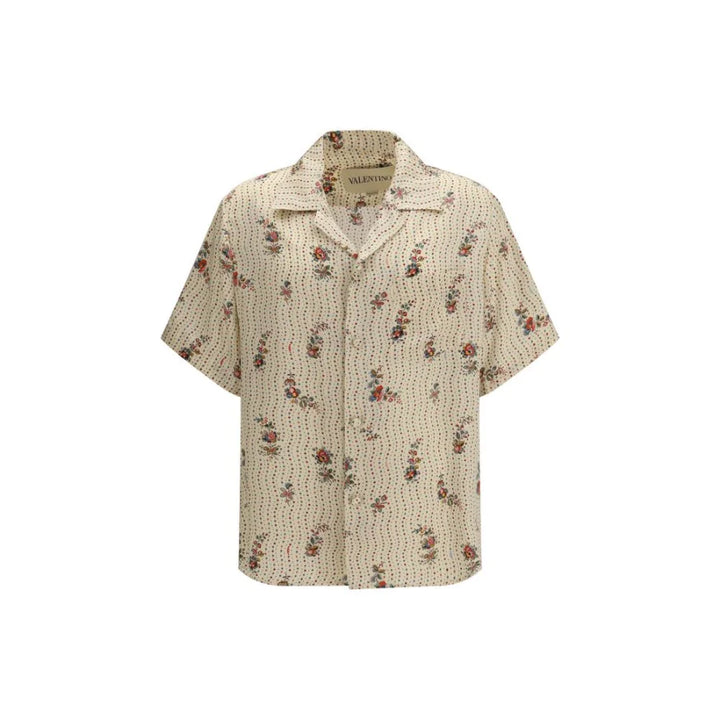 Valentino Multicolor Silk Pattern Shirt