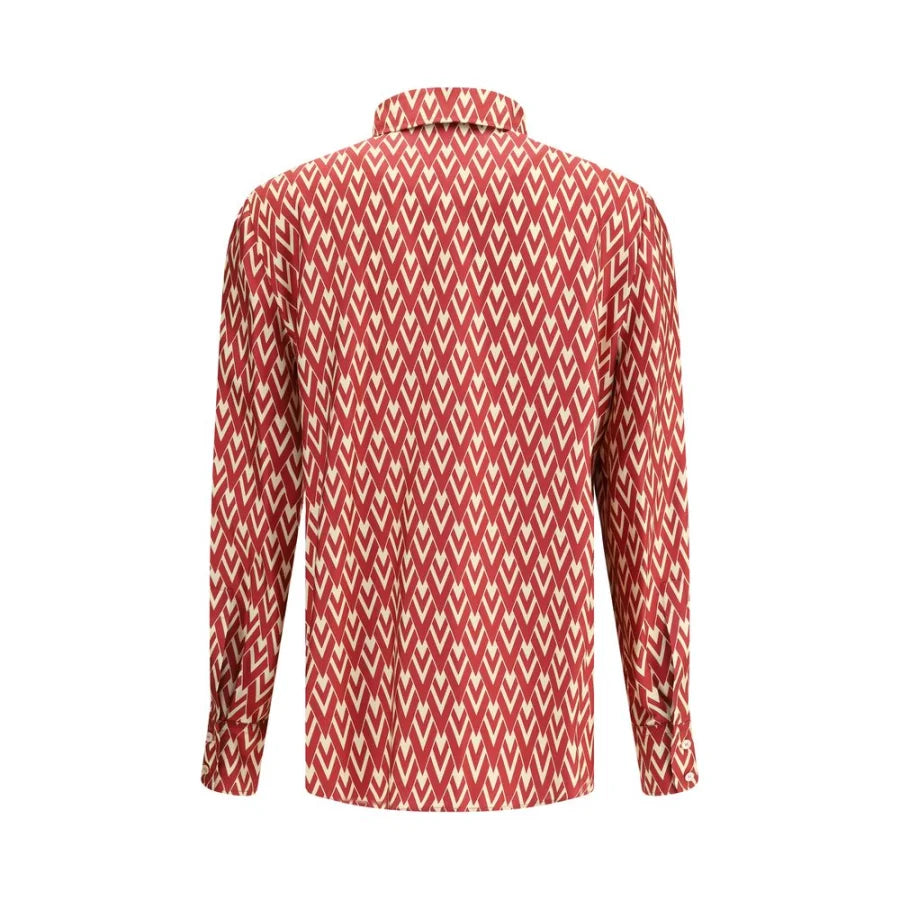 Valentino Multicolor Silk Pattern Shirt