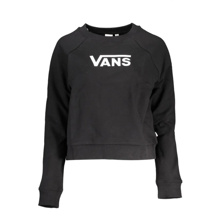 Vans Black Cotton Women Sweatshirt