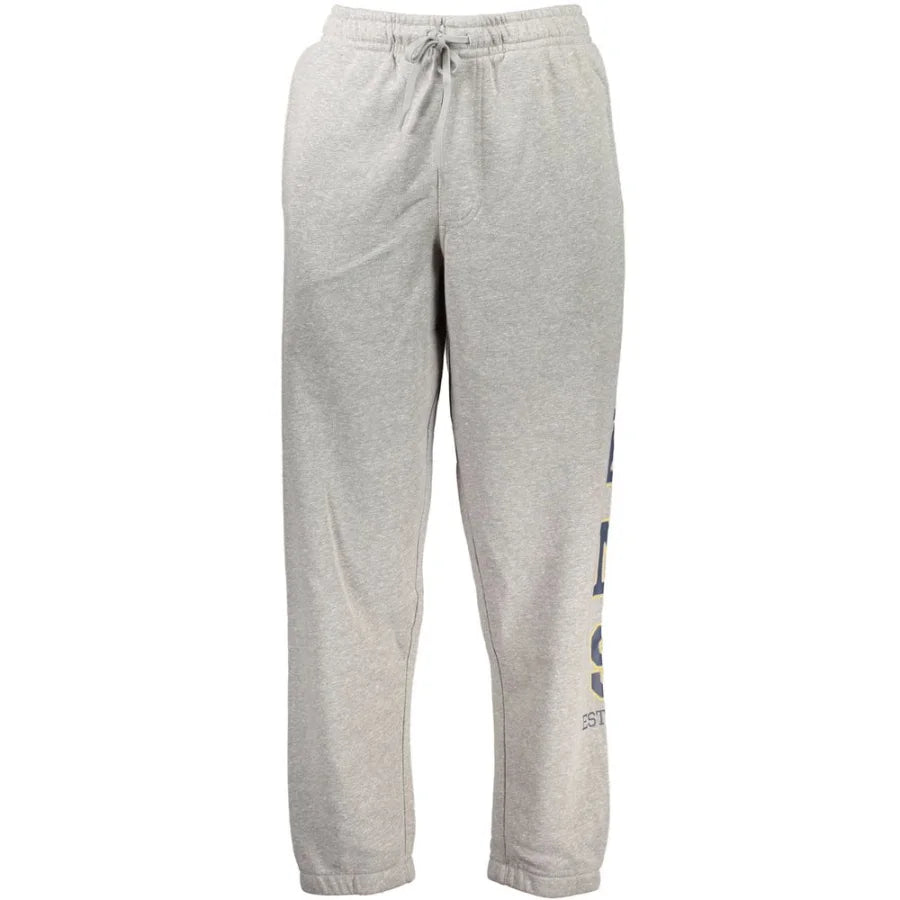 Vans Grigio Cotton Men Sports Trouser