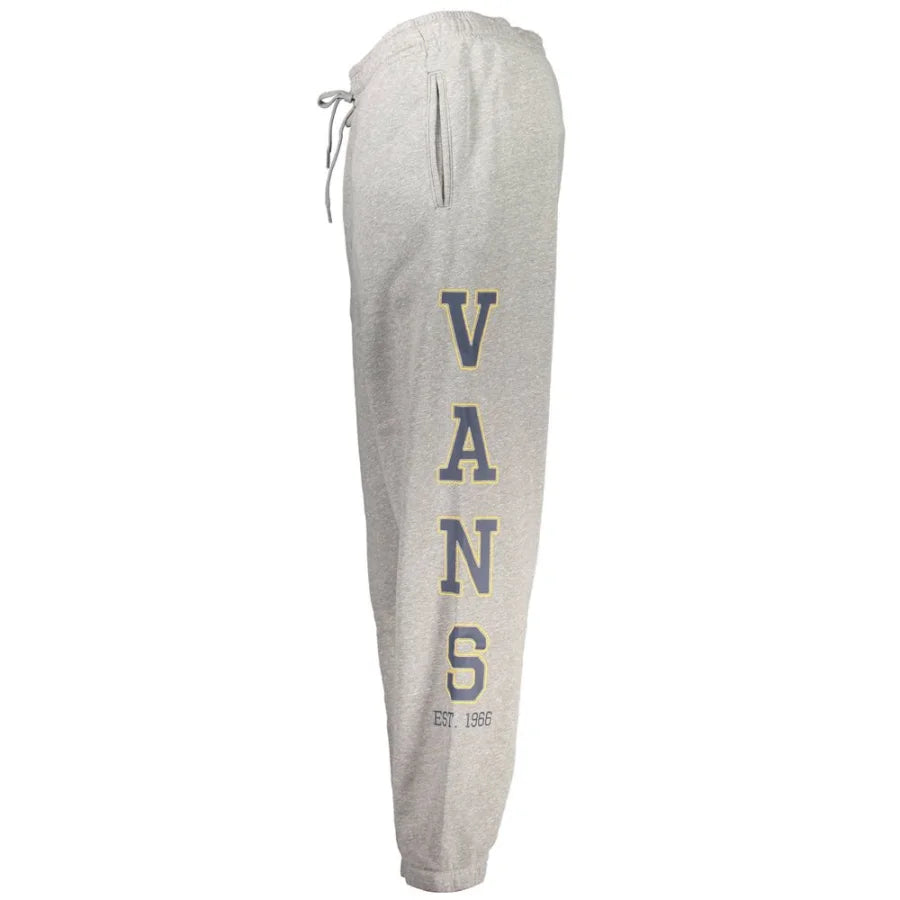 Vans Grigio Cotton Men Sports Trouser