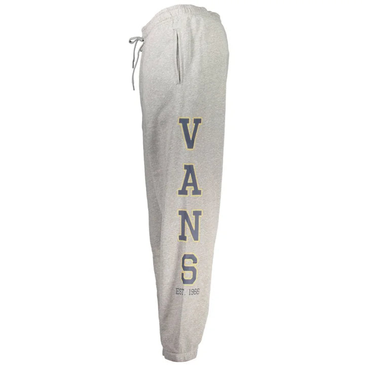 Vans Grigio Cotton Men Sports Trouser