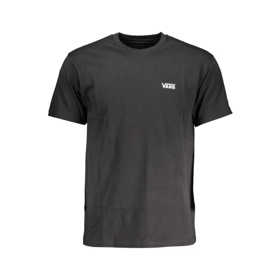 Vans Nero Cotton Men T-Shirt
