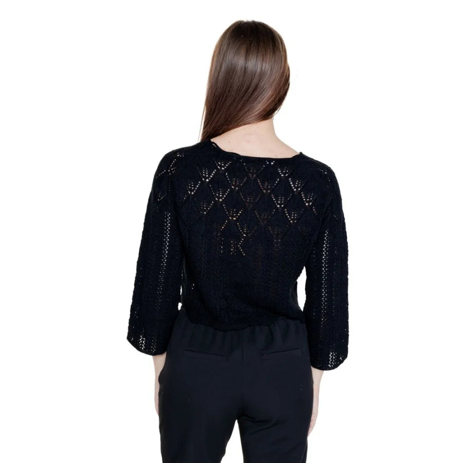 Vero Moda Black Cotton Sweatshirt