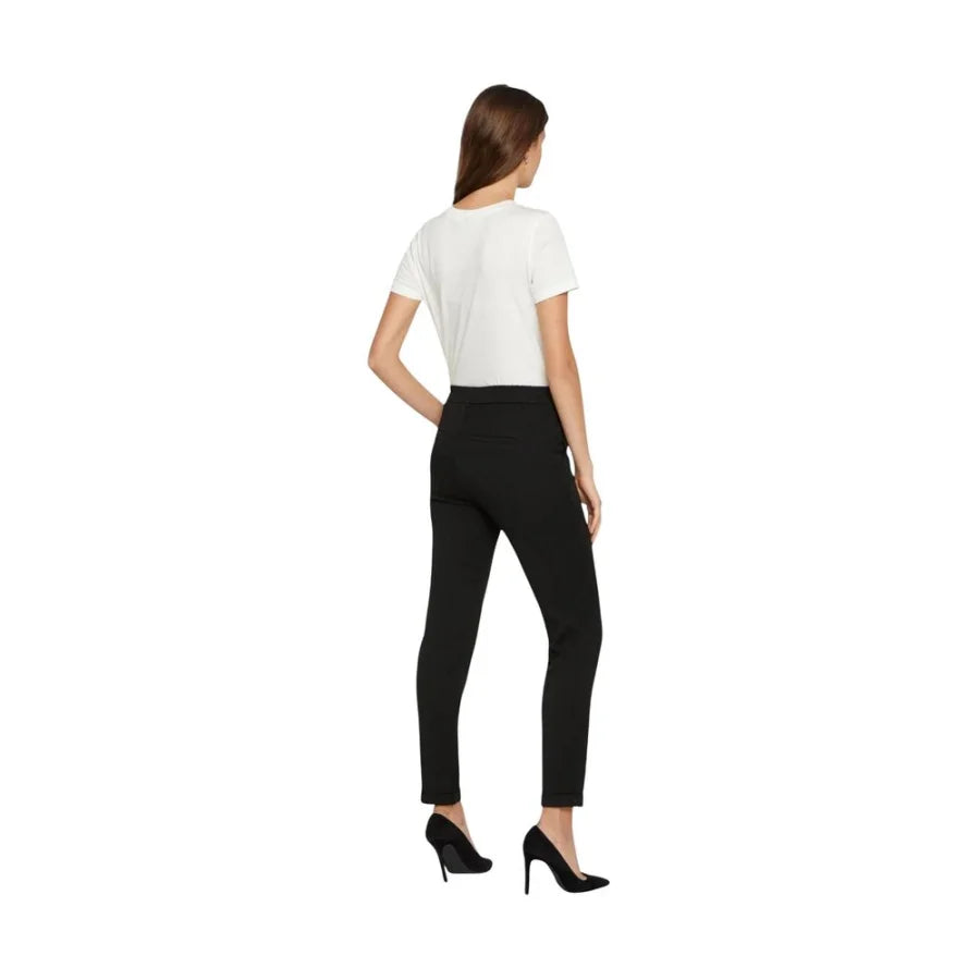 Vero Moda Black Polyester Casual Pants