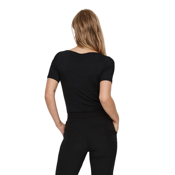 Vero Moda - Black Viscose T-Shirt
