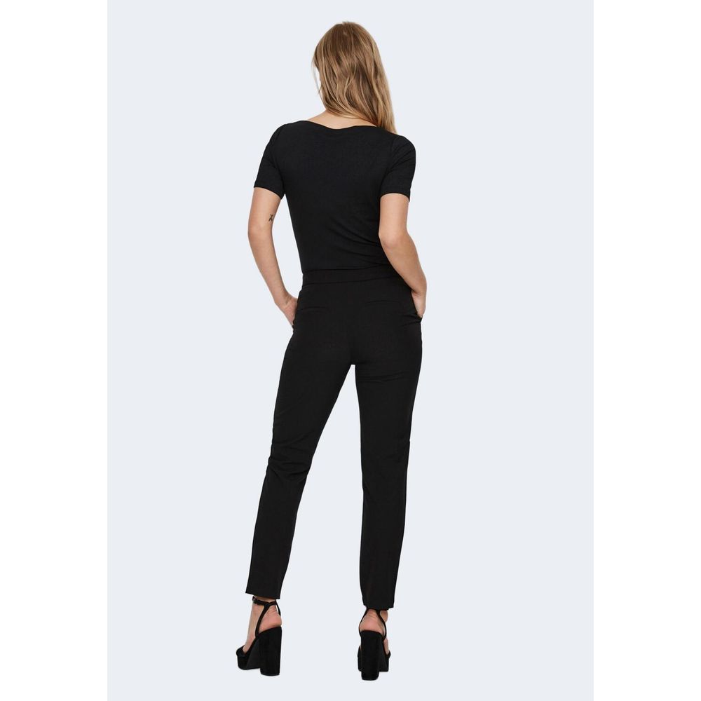 Vero Moda - Black Viscose T-Shirt