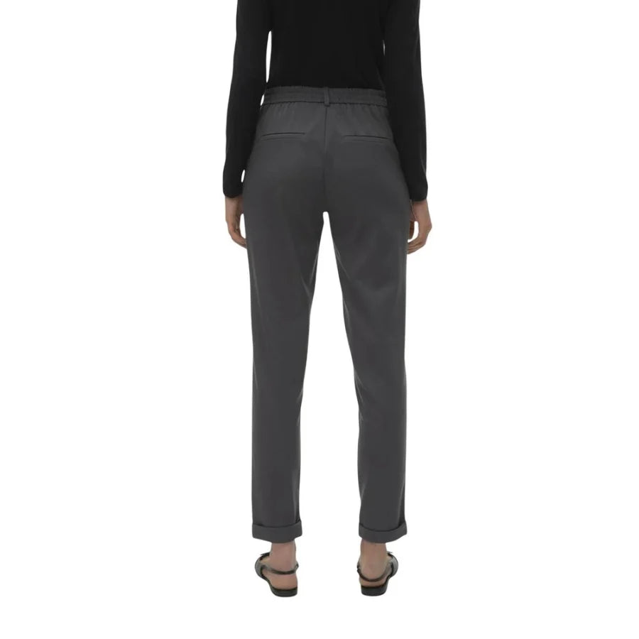 Vero Moda Gray Polyester Casual Pants