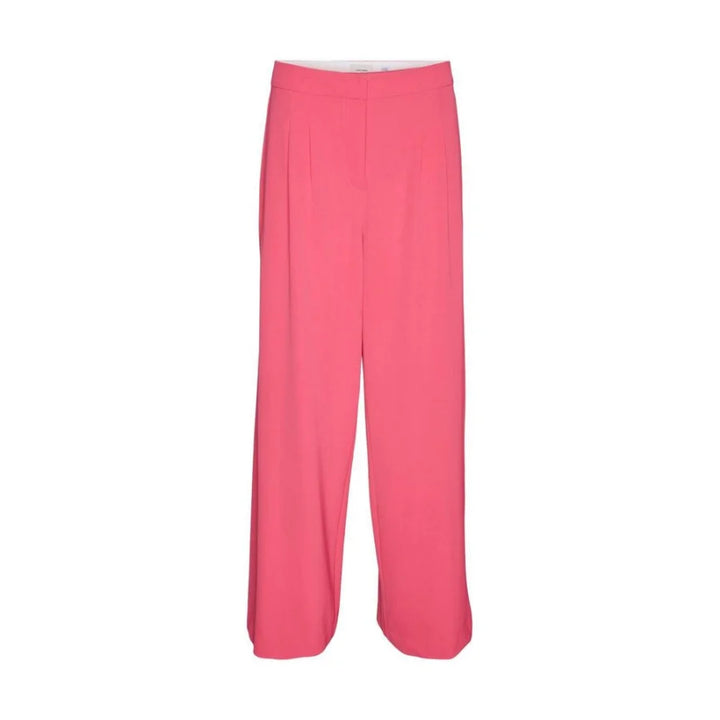 Vero Moda Pink Polyester Casual Pants