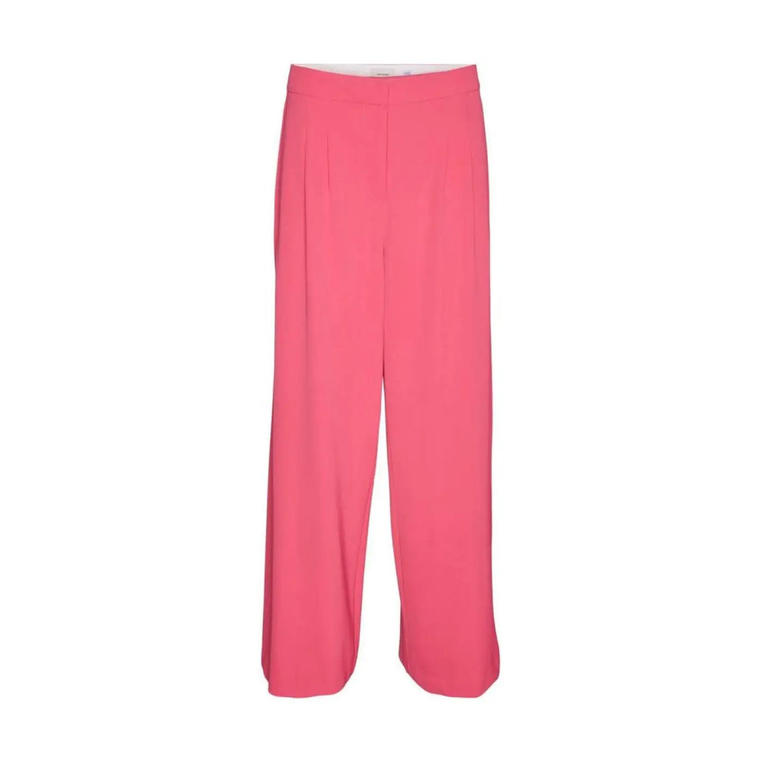 Vero Moda Pink Polyester Casual Pants