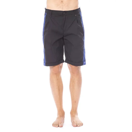 Verri Black Cotton Men’s Casual Short