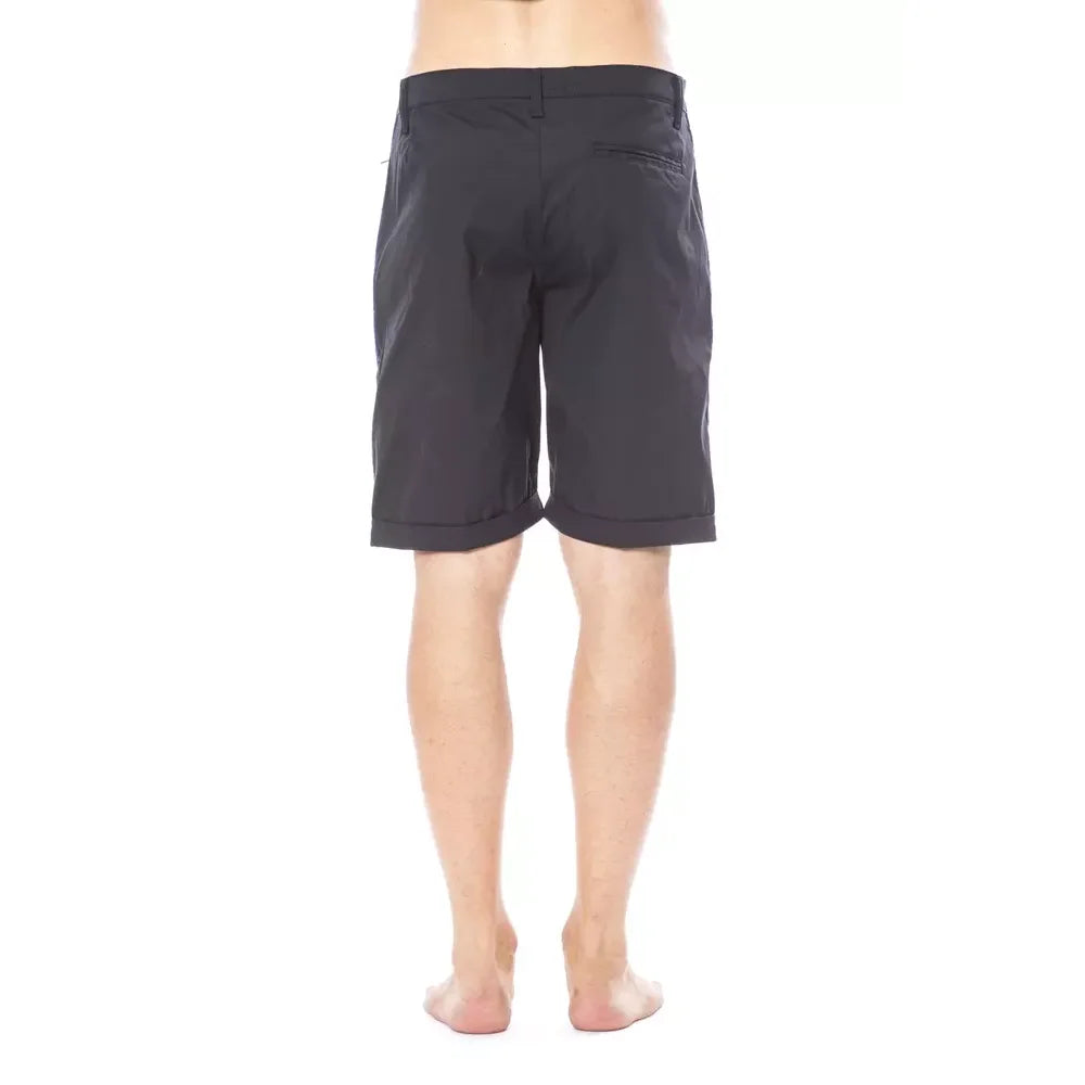 Verri Black Cotton Men’s Casual Short