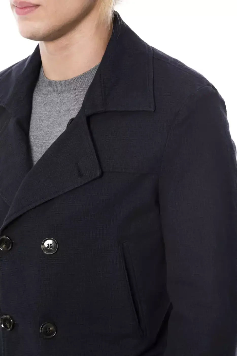 Verri Blue Cotton Blazer
