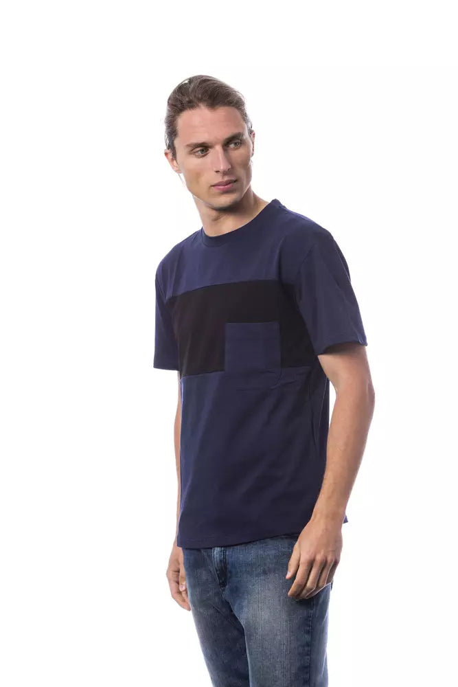 Verri Blue Cotton Men T-shirt