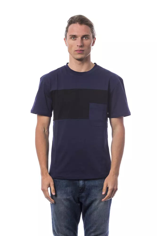 Verri Blue Cotton Men T-shirt