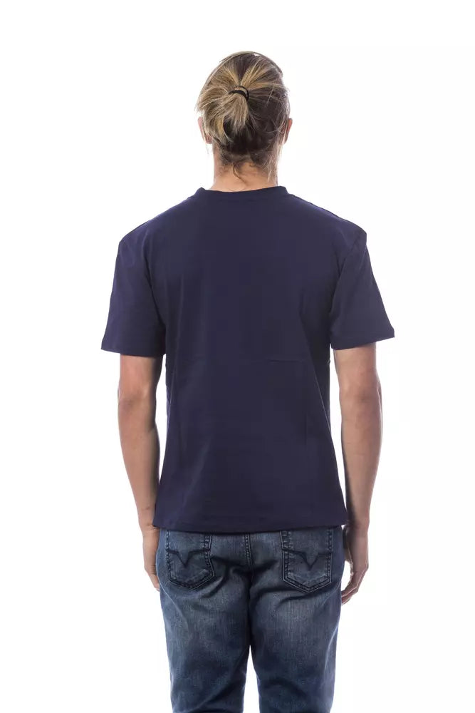 Verri Blue Cotton Men T-shirt