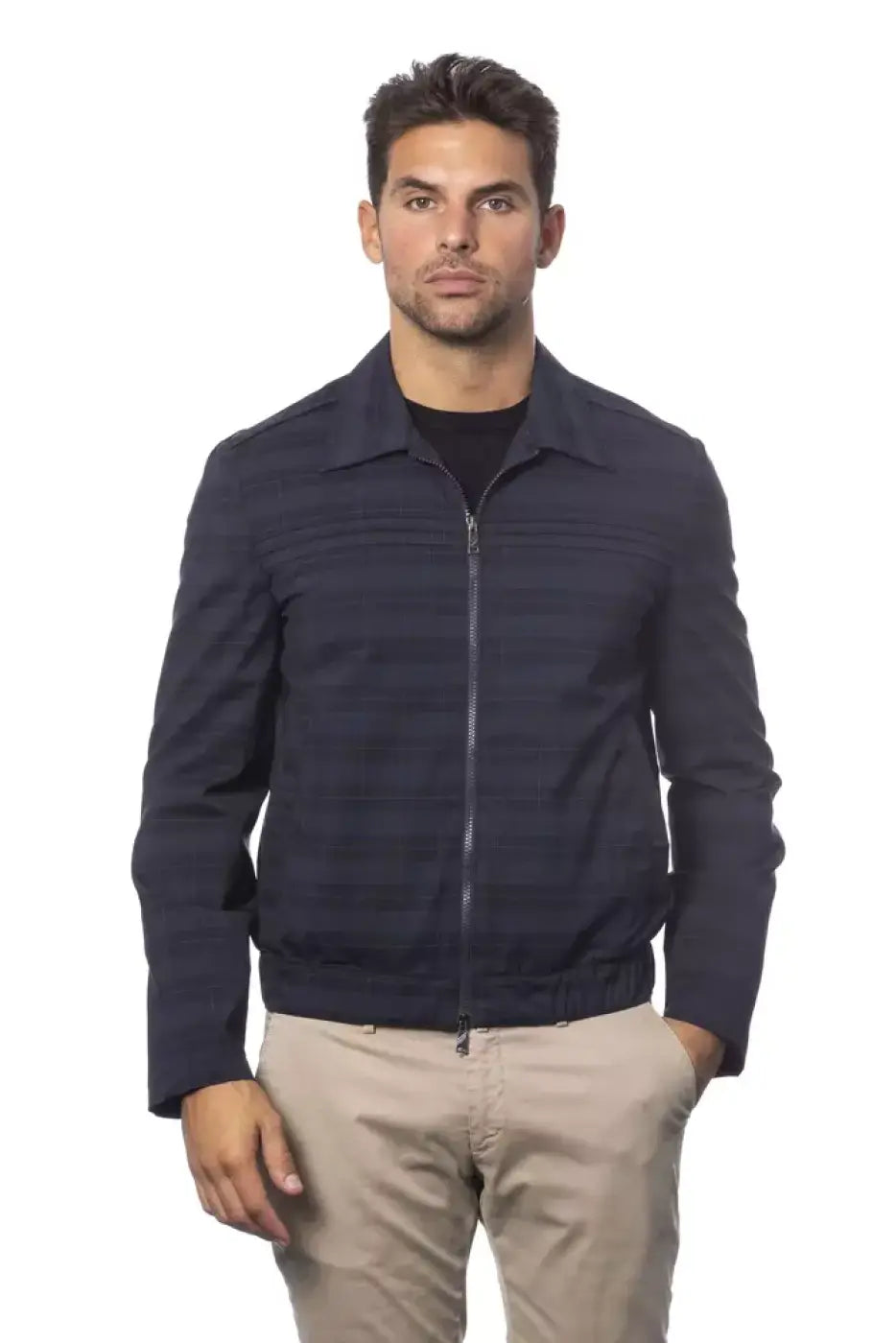 Verri Blue Wool Light Jacket