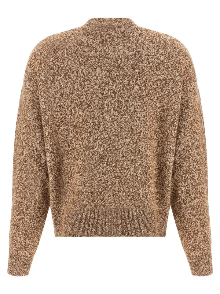 Versace Beige Virgin Wool Cardigan