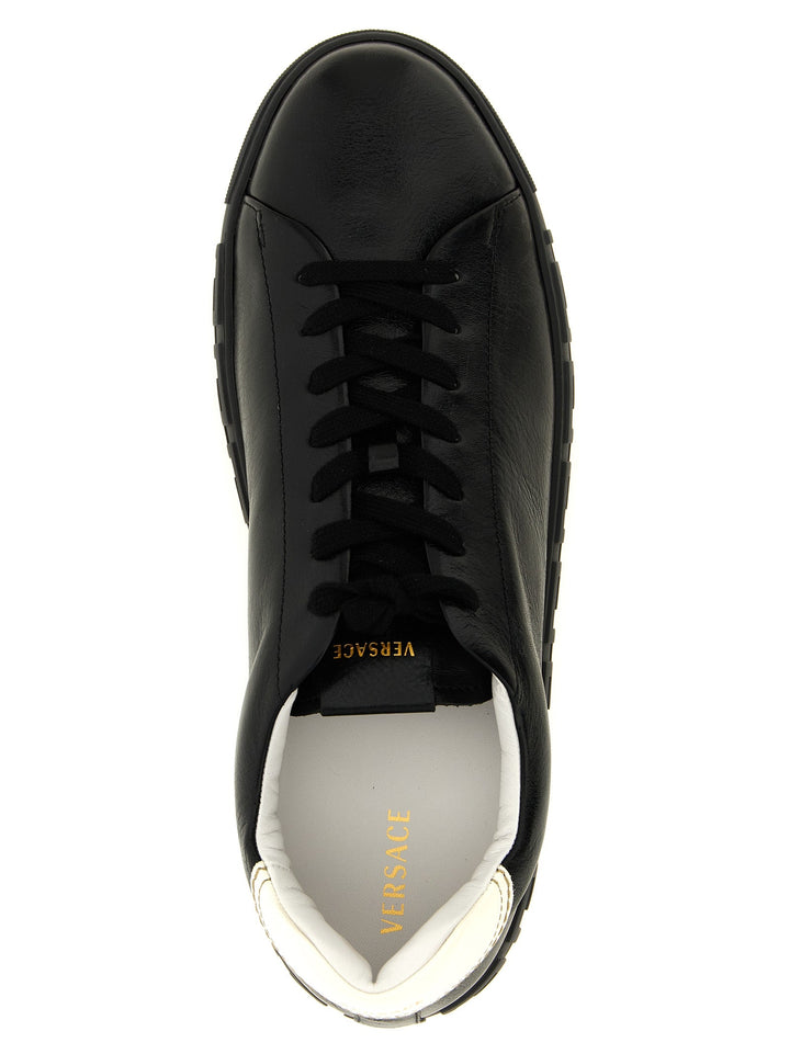 Versace Bicolor Calfskin Low Top Sneakers
