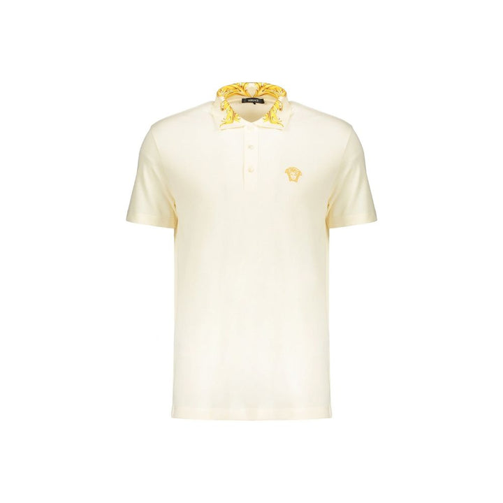 Versace Bicolor Cotton Polo Shirt