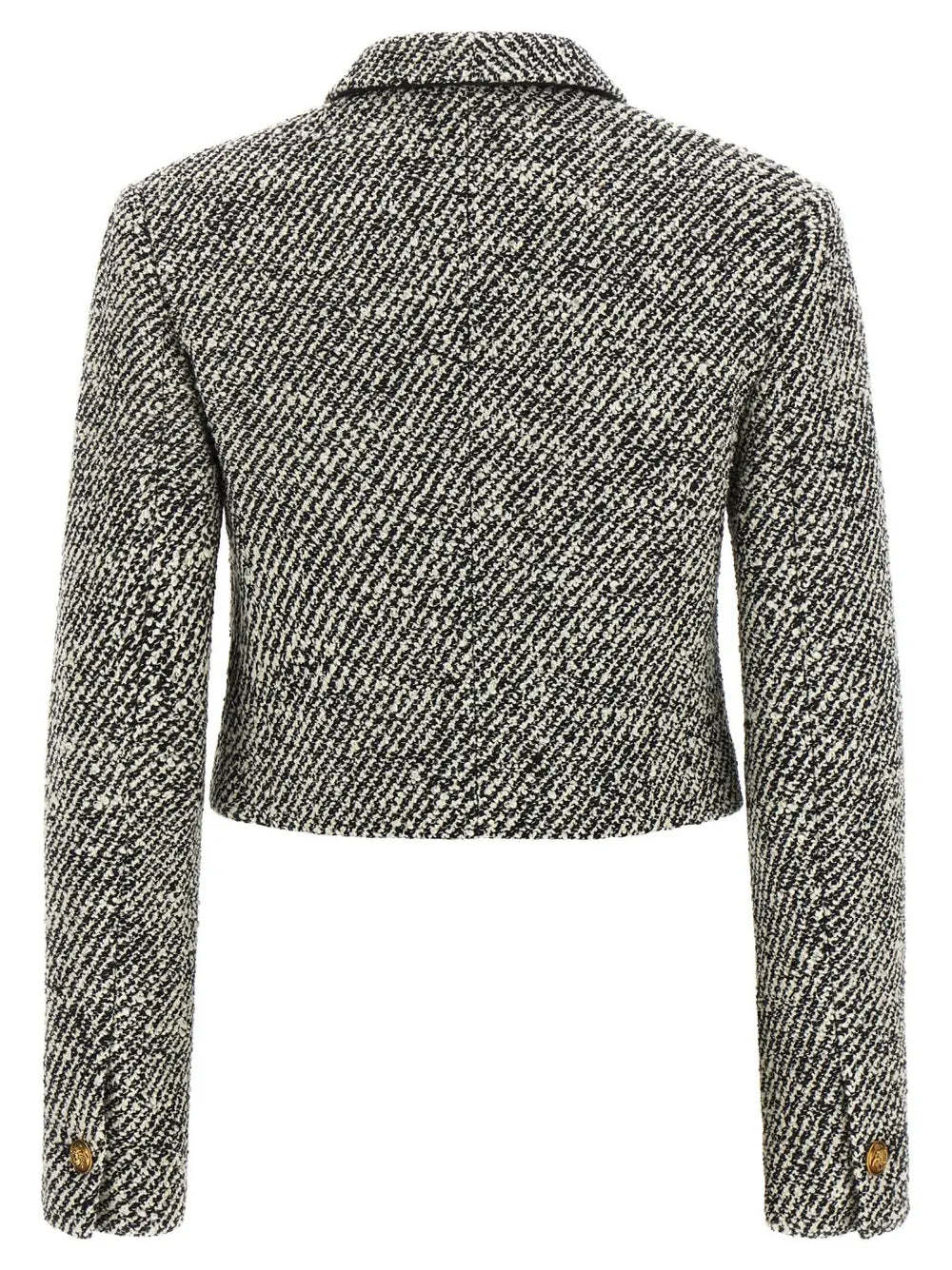 Versace Bicolor Virgin Wool Full-length Jacket